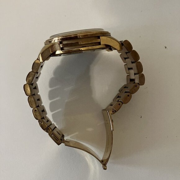 Michael Kors MK5384 Rose Gold Wrist Watch Women Preowned Needs Battery - Picture 3 of 4